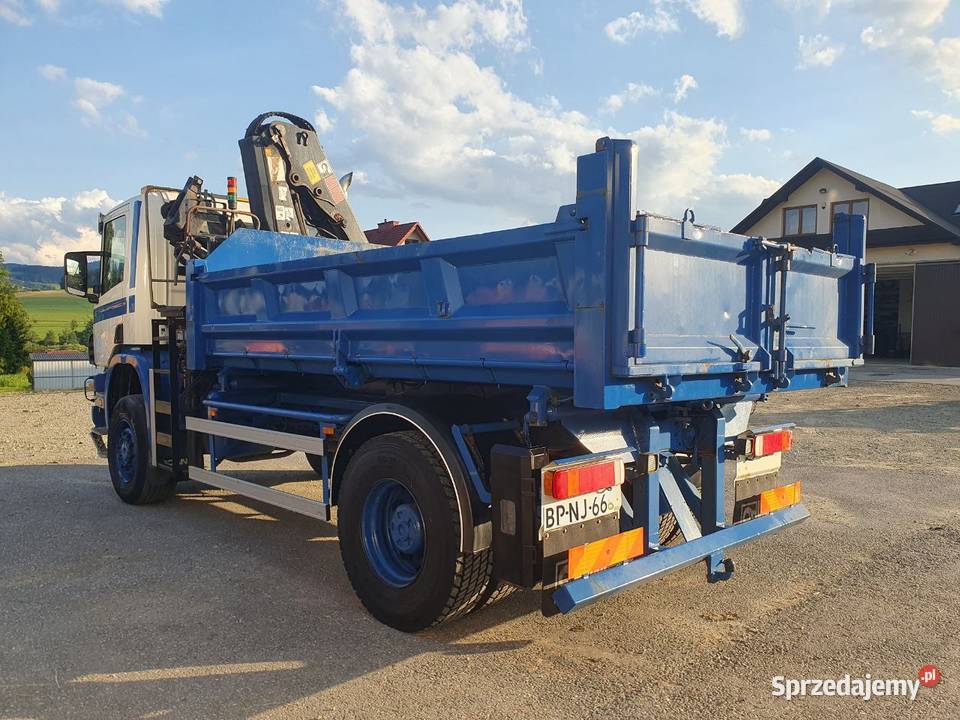Scania P114C 340 4x4 HDS HIAB 122 Wywrotka manualna Mszana Dolna
