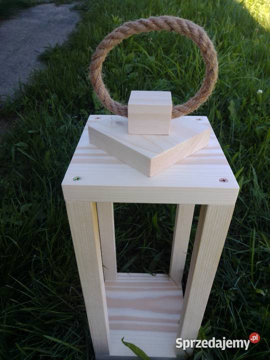 Lampion drewniany szlifowany ozdoba dekoracja podkarpackie Żyraków