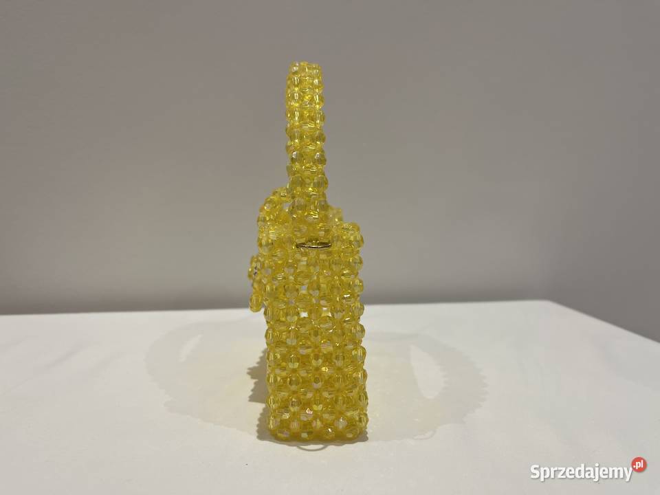 Damska złoty torebka wesele 18x12x21 koralik łódzkie Bełchatów