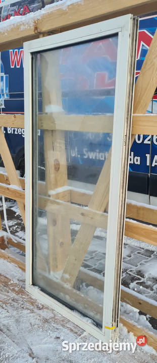 OKNO KacprzaK 74x153 FIX OKNA Używane Witryna Siedlce