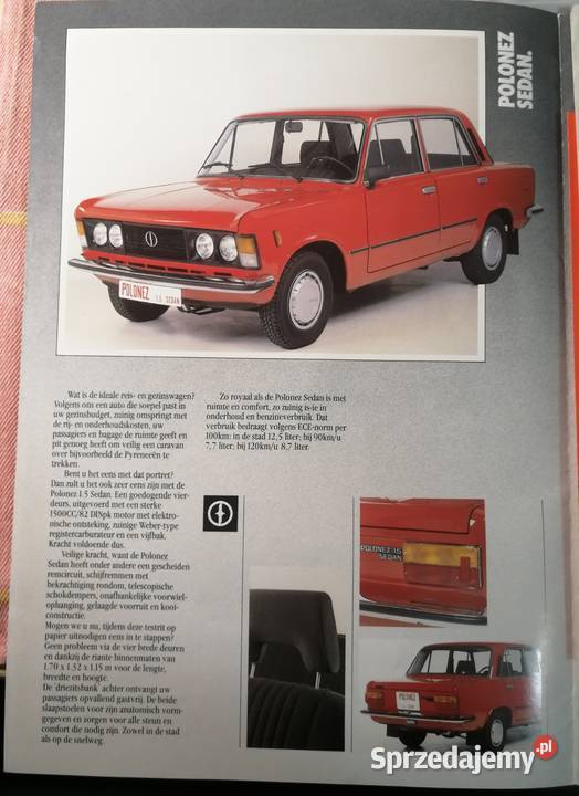 Prospekt cennik FSO Polonez Fiat 125p PRL Kraków
