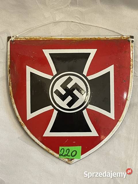 Emaliowana tabliczka z III Rzeszy Krzyż Żelazny Militaria Kraków