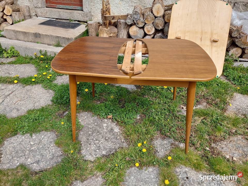 stół rozkładany lata 60te 120216x85 Jelenia Góra