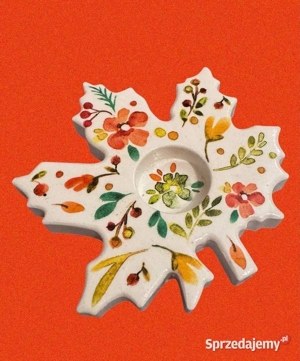 Komplet z gipsu ceramicznego decoupage małopolskie Kraków