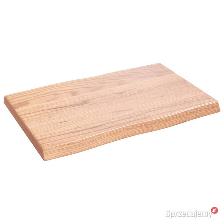 Blat jasnobrązowy 60x40x24 drewno z naturalną sprzedam