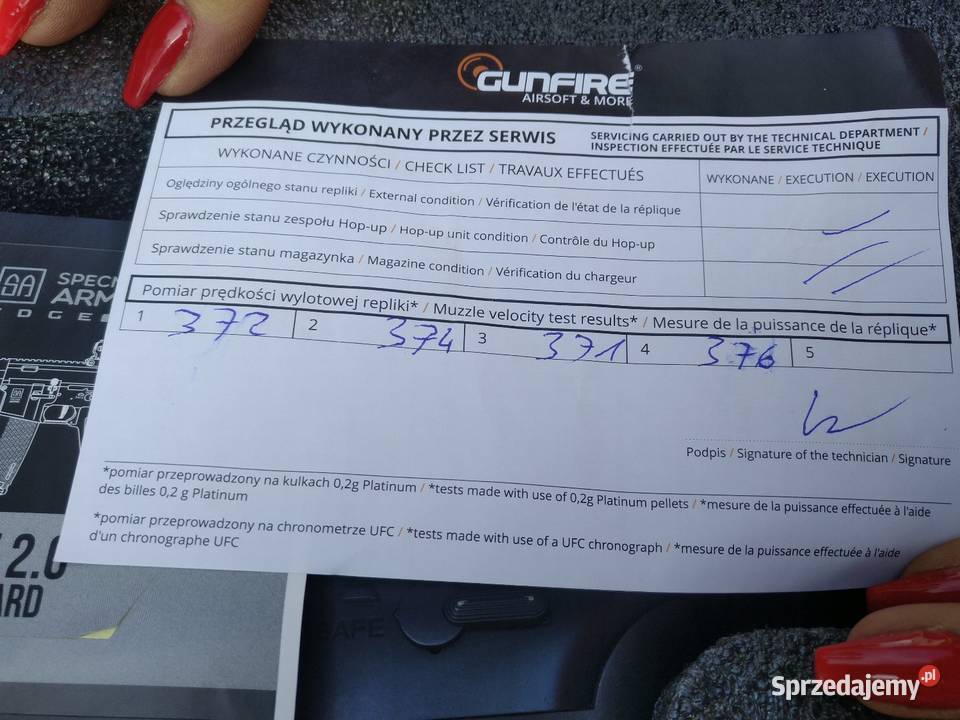 Replika ASG Specna Arms 370fps Skierniewice