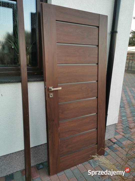 Drzwi wewnętrzne Drewniane Płyta 90 Grodzisk Wielkopolski sprzedam