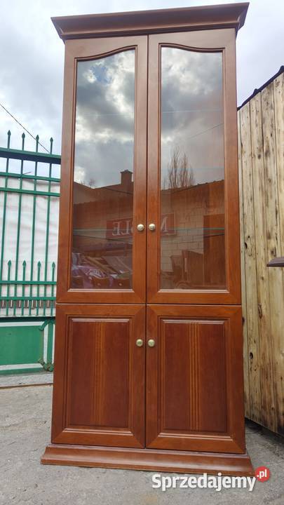 Witryna narożna KLOSE elegancka drewno