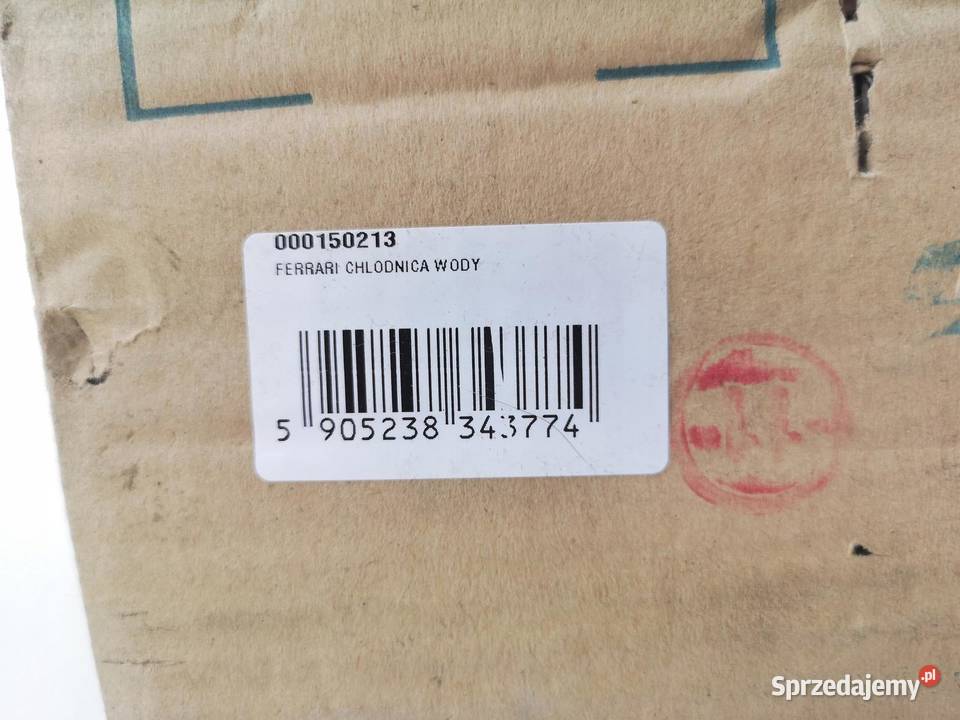 CHŁODNICA WODY LEWA FERRARI 512 TESTAROSSA ORI Chłodnice powietrza (intercoolery)