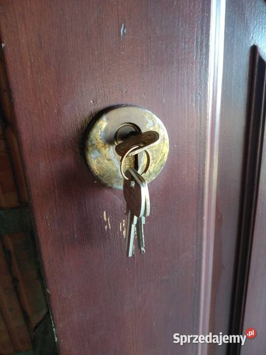 Drzwi zewnetrzne drewniane techniczne tymczasowe Drzwi zewnętrzne