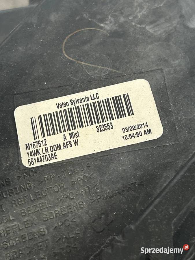 Przedni reflektor lewy BiXenon skrętny USA Jeep Bieździadka sprzedam