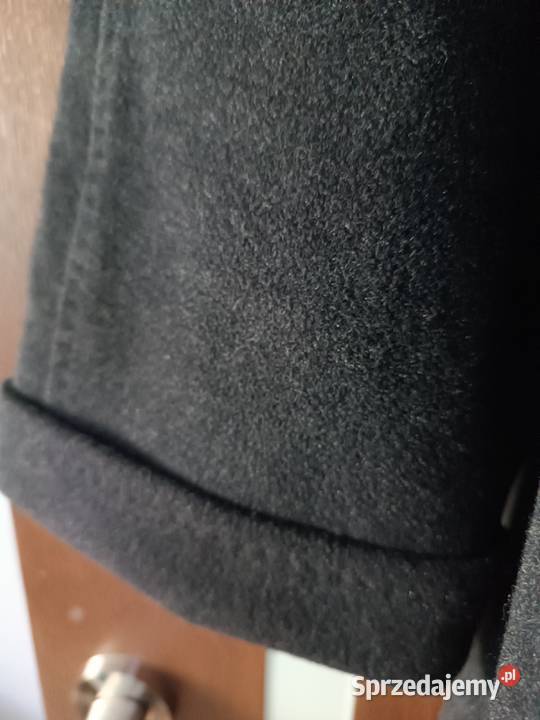 Grafitowy elegancki płaszcz Pozostałe