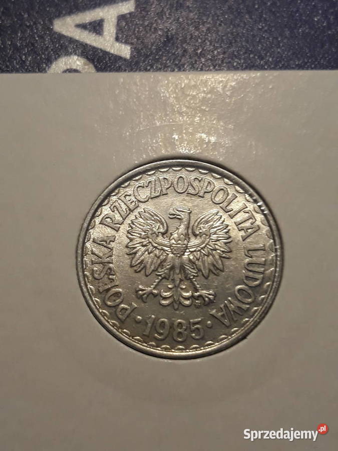 1 złoty 1985 r 10 około mennicze Numizmatyka Konin sprzedam