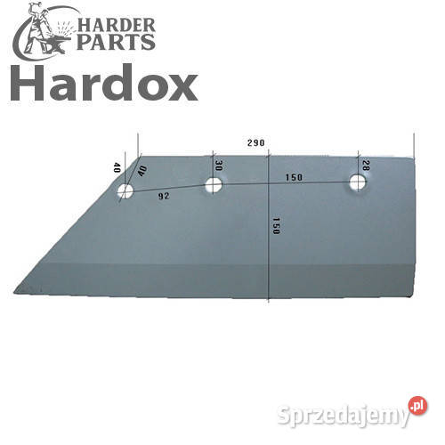 Lemiesz 300hektarów HARDOX 24064503L części do Suwałki