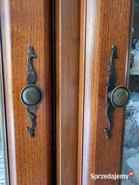 BRW BAWARIA duża witryna i narożnik orzech Gdańsk