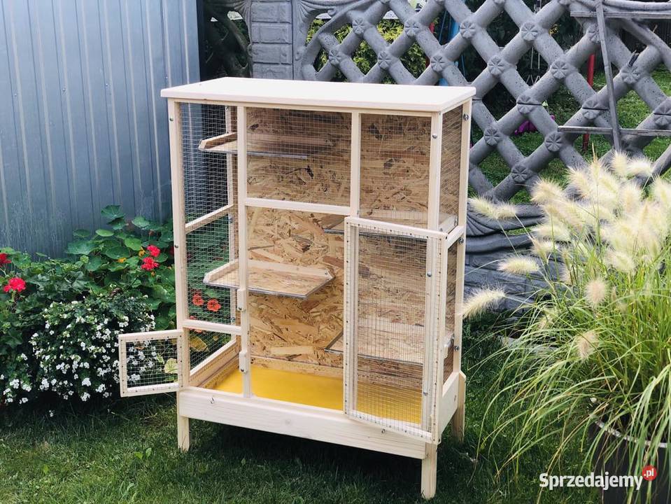 Klatka drewniana gryzoni szynszyla koszatniczki śląskie Myszków