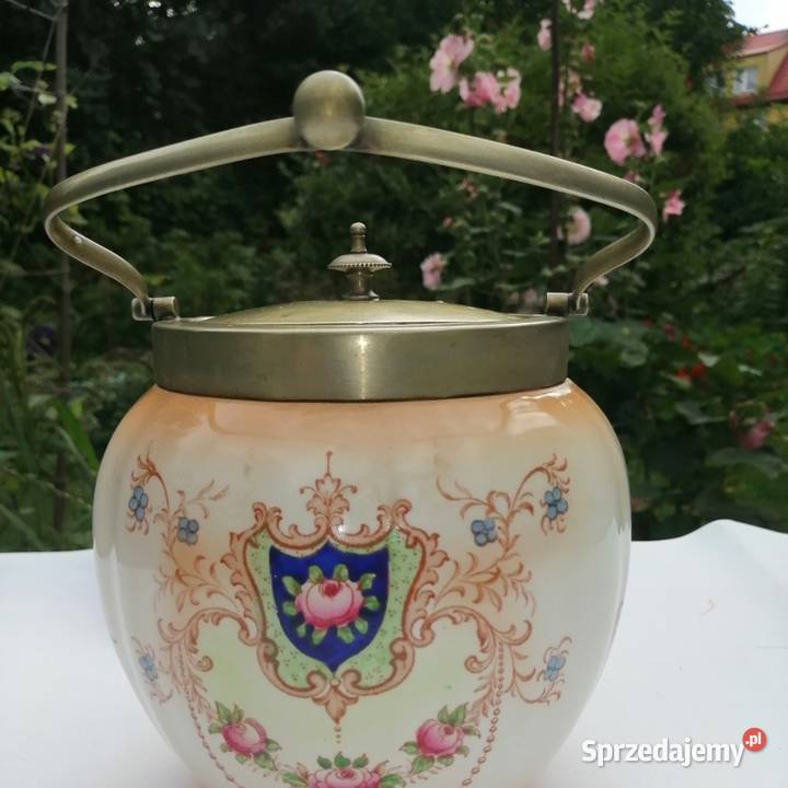 AntykPojemnik na herbatniki Porcelana i szkło sprzedam