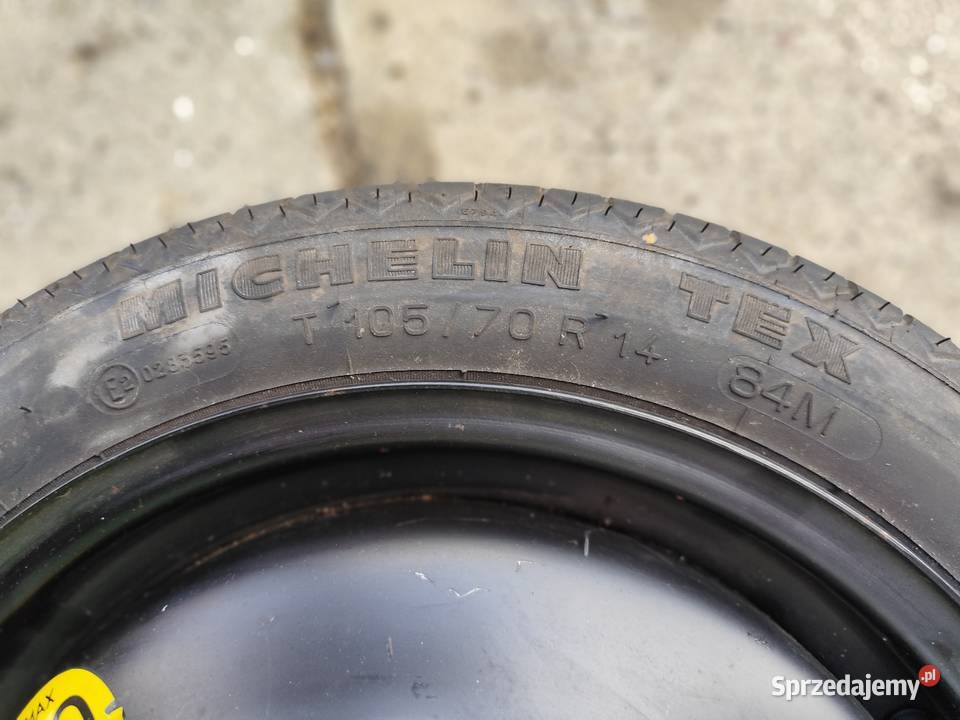 Koło dojazdowe SEAT R14 ET38 Michelin TEX