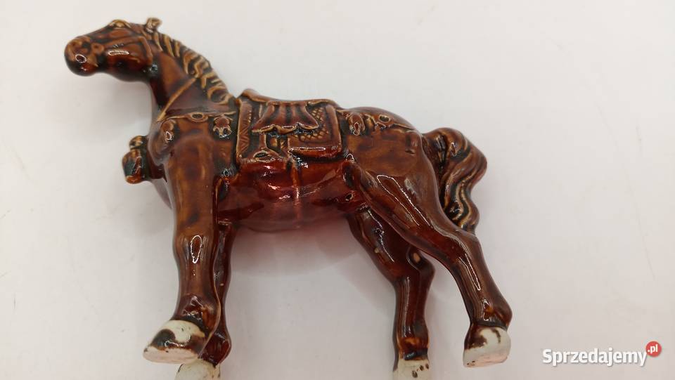 Figurka ceramiczna koń w stylu dynastii Tang lubelskie Zamość