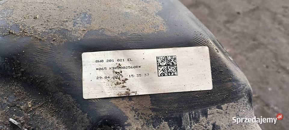 ZBIORNIK PALIWA AUDI A4 B9 8W0201021EL kujawsko-pomorskie Lipno