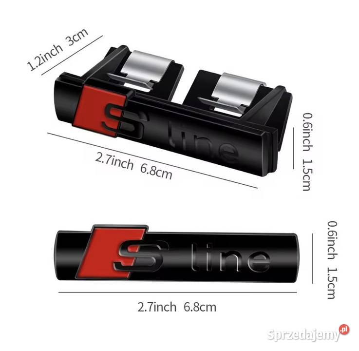 Emblemat audi rs sline w grill black edition opolskie Kluczbork