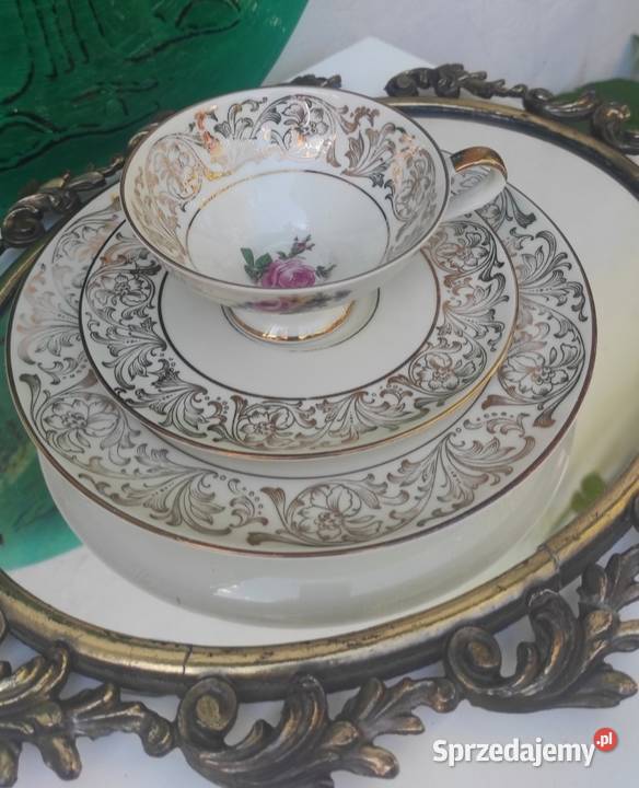 Porcelana zdobiona motywem róż Pabianice