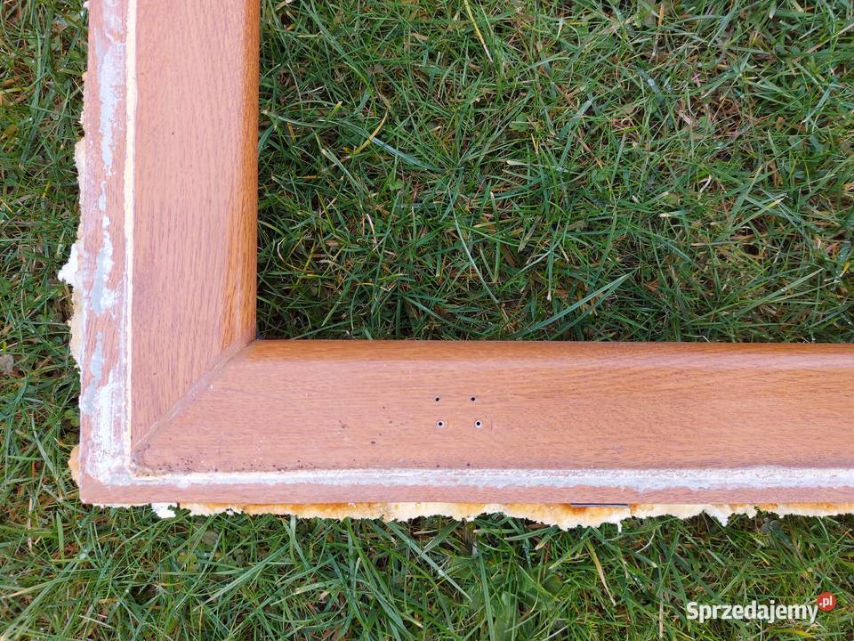 Okno balkonowe z moskitierą kolor złoty dąb Olkusz