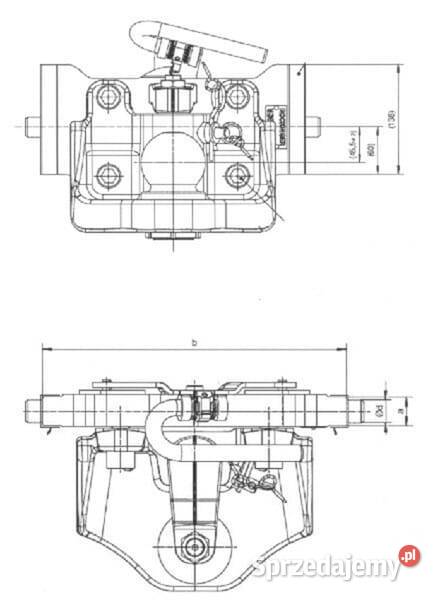 Zaczep transportowy kulowy 330 mm RO825X30000 Kamionna