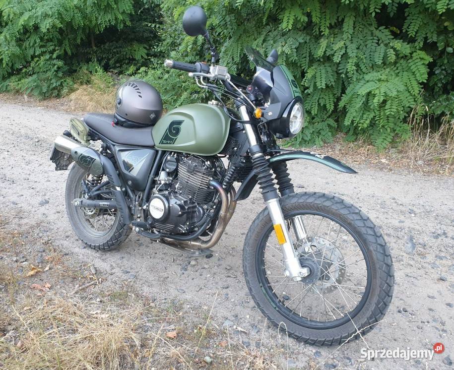 Motocykl retro scrambler SWM six days 500 Głogów