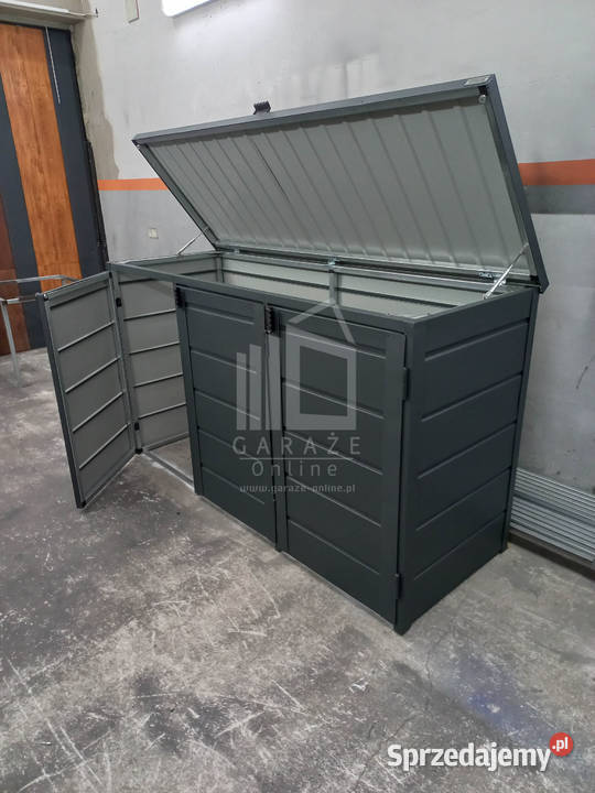 wiata śmietnikowa obudowa kubłów 207x80x120 Altany i wiaty Nysa