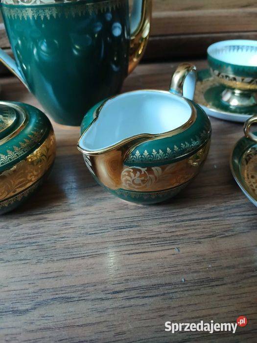 Stary przedwojenny serwis do mokki Bavaria na 6 Porcelana i szkło Kraków