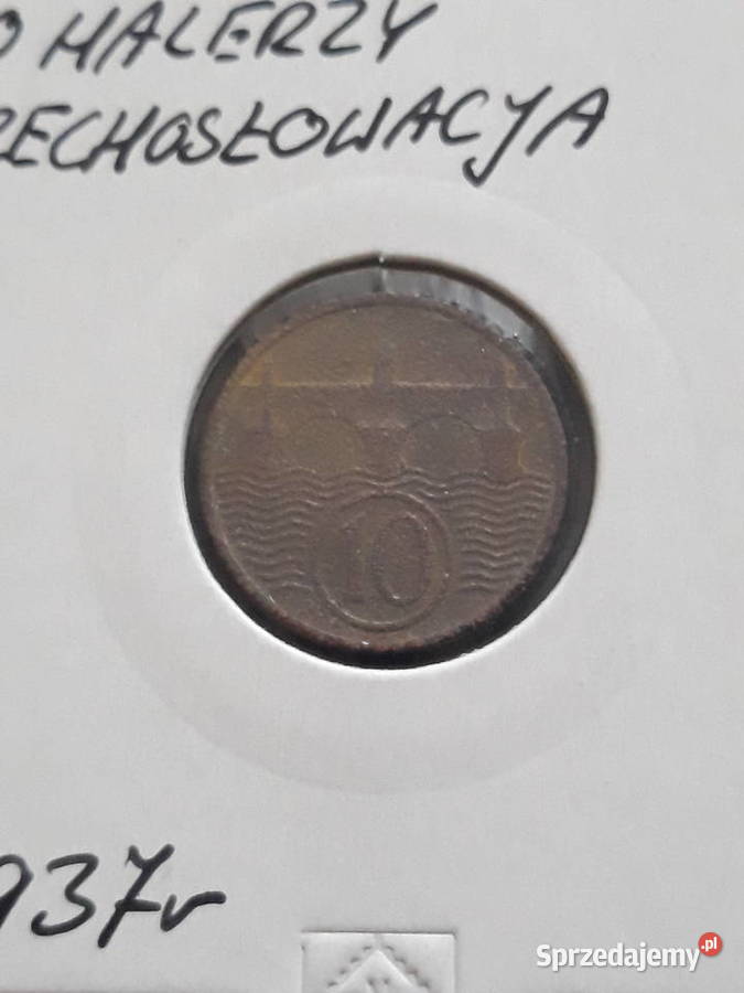 10 Halerzy Czechosłowacja 1937 r Numizmatyka wielkopolskie Konin