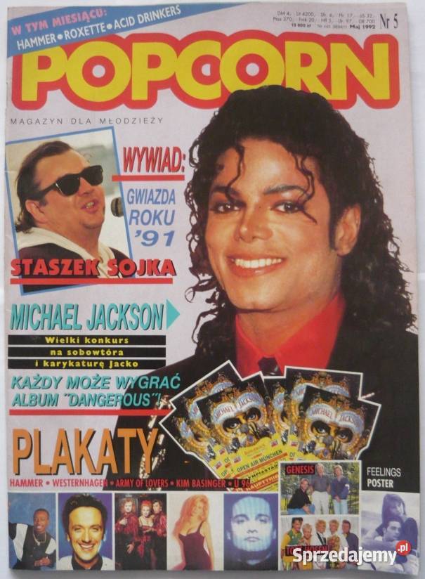 CZASOPISMA PRASA POPCORN 1992 WYPRZEDAŻ ŚWIAT Bydgoszcz