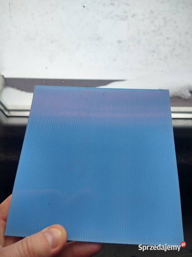 Płytki szklane PRL niebieskie Porcelana i szkło Turek sprzedam