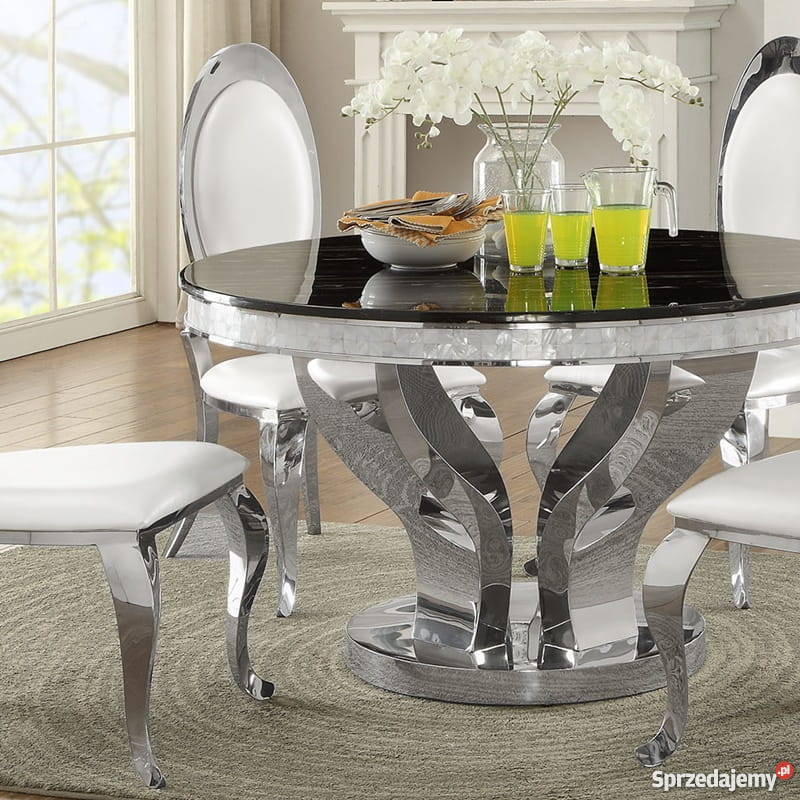 STÓŁ DAVSON 130 OKRĄGŁY BLAT SZKLANY mazowieckie Warszawa