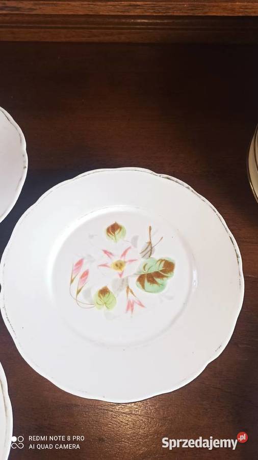 Talerzyki deserowe Sygn CT Altwasser z lat 1875 Gdańsk