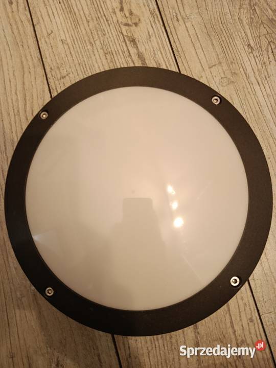 antracytowa lampa ścienna i sufitowa LED Trilux Świecie