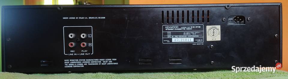 Magnetofon kasetowy Kenwood KX 41B małopolskie Chrzanów
