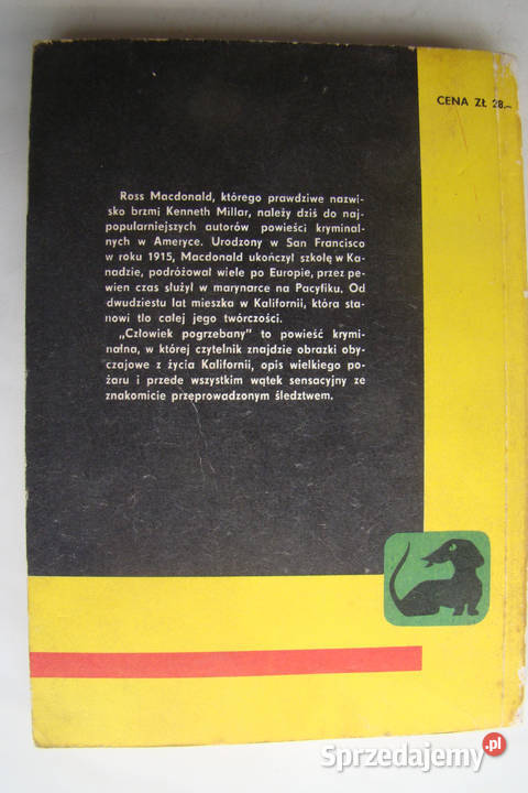 Człowiek pogrzebany Ross MacDonald kryminał małopolskie Limanowa