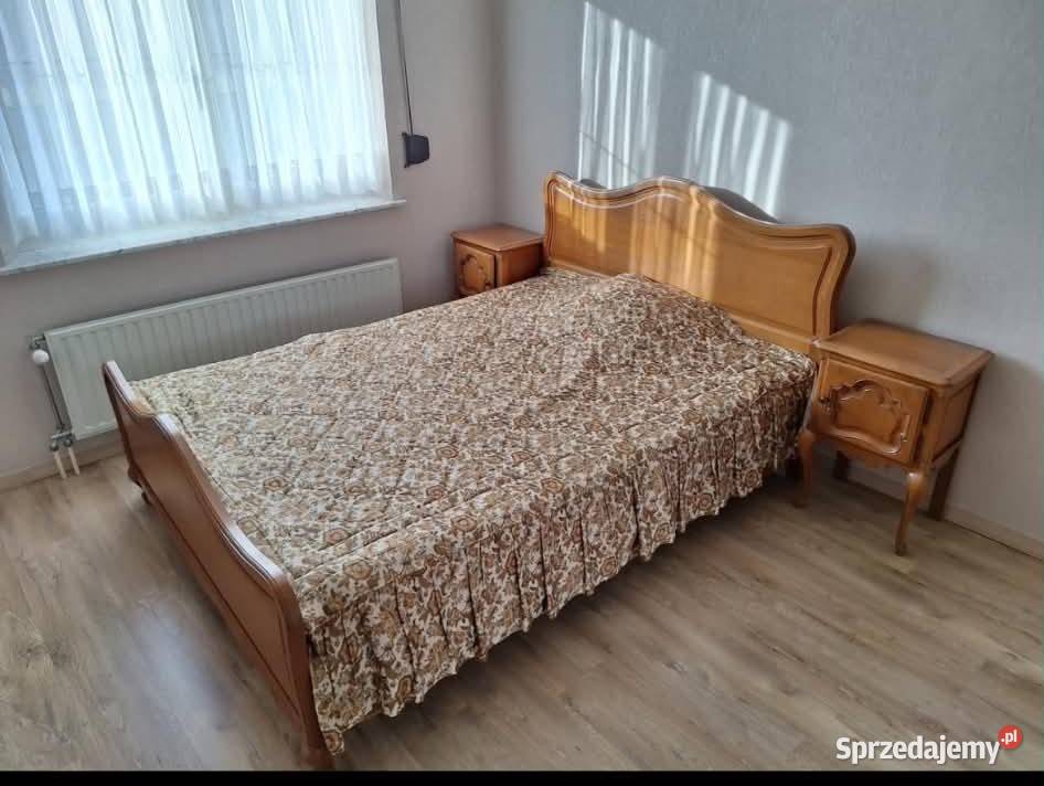 meble antyk Eleganckie łóżko 2 szafki nocne z Poznań