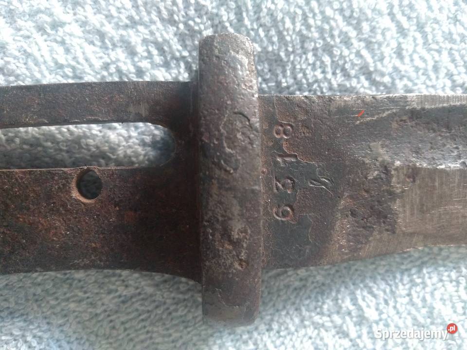 Bagnet Mauser z czasów wojny 1943 r sygnatura Warszawa