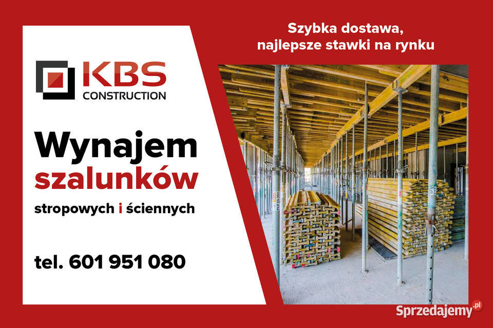 Wynajem szalunków stropowych i ściennych Warszawa