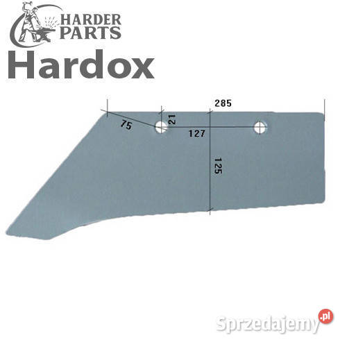Lemiesz 300hektarów HARDOX 384L części do pługa Suwałki