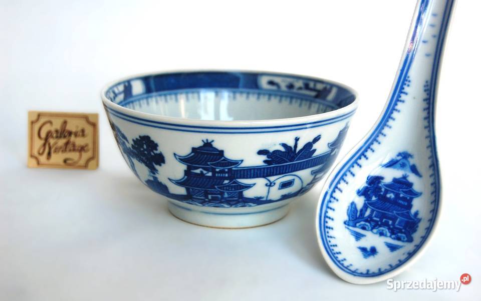 Chińska porcelanowa miska łyżka 6 porcelana Lublin sprzedam