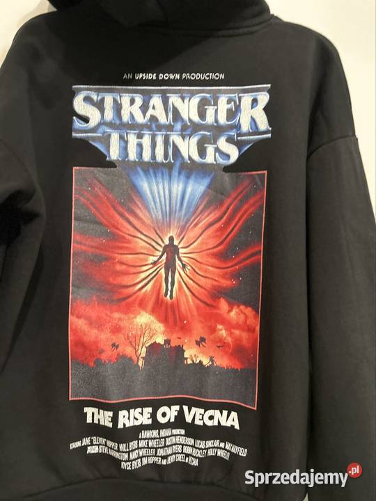 Bluza Stranger Things XS czarna bluza z kapturem Wyszków