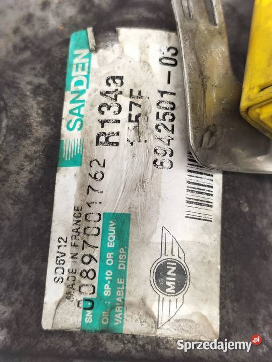 SPRĘŻARKA KLIMATYZACJI 00897001762 16 VTI THP Rok produkcji 2010 Kompresory klimatyzacji