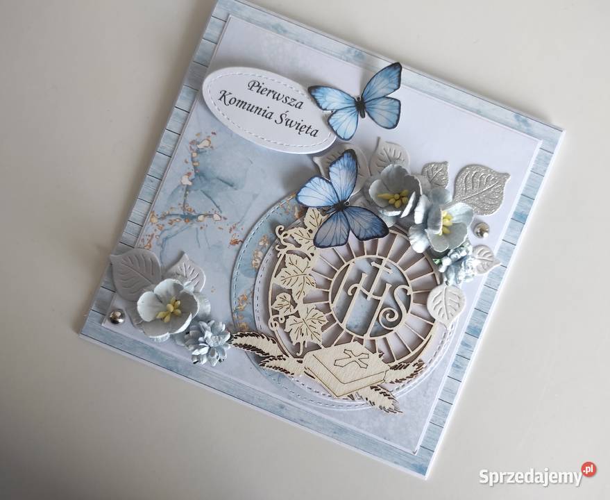 Kartka w pudełku ręcznie robiona na Pamiątkę Łódź