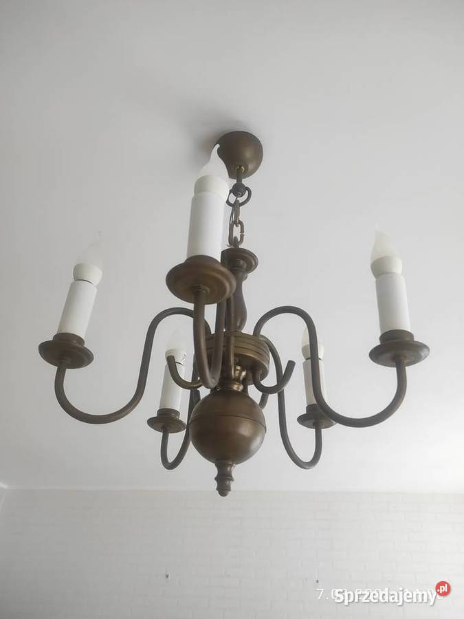 Lampa z mosiądzu Oświetlenie opolskie Strzelce Opolskie