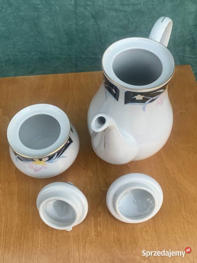 Porcelana dzbanek cukiernica WŁOCŁAWEK Antyki, Sztuka, Kolekcje Łowicz