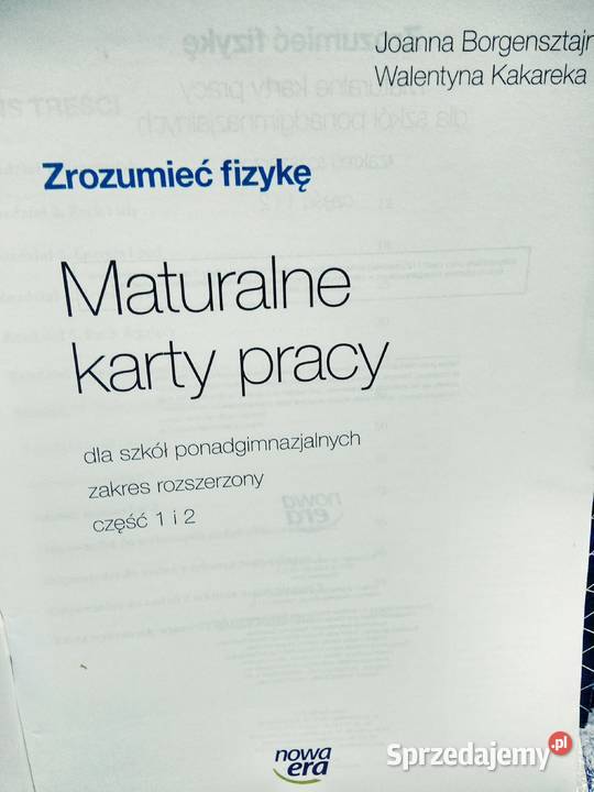 Zrozumieć fizykę 1 i 2 Nowa Era ćwiczenia mazowieckie Warszawa